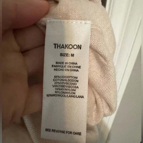 Thakoon Wrap Sweater Dress Oatmeal - Picture 5 of 6